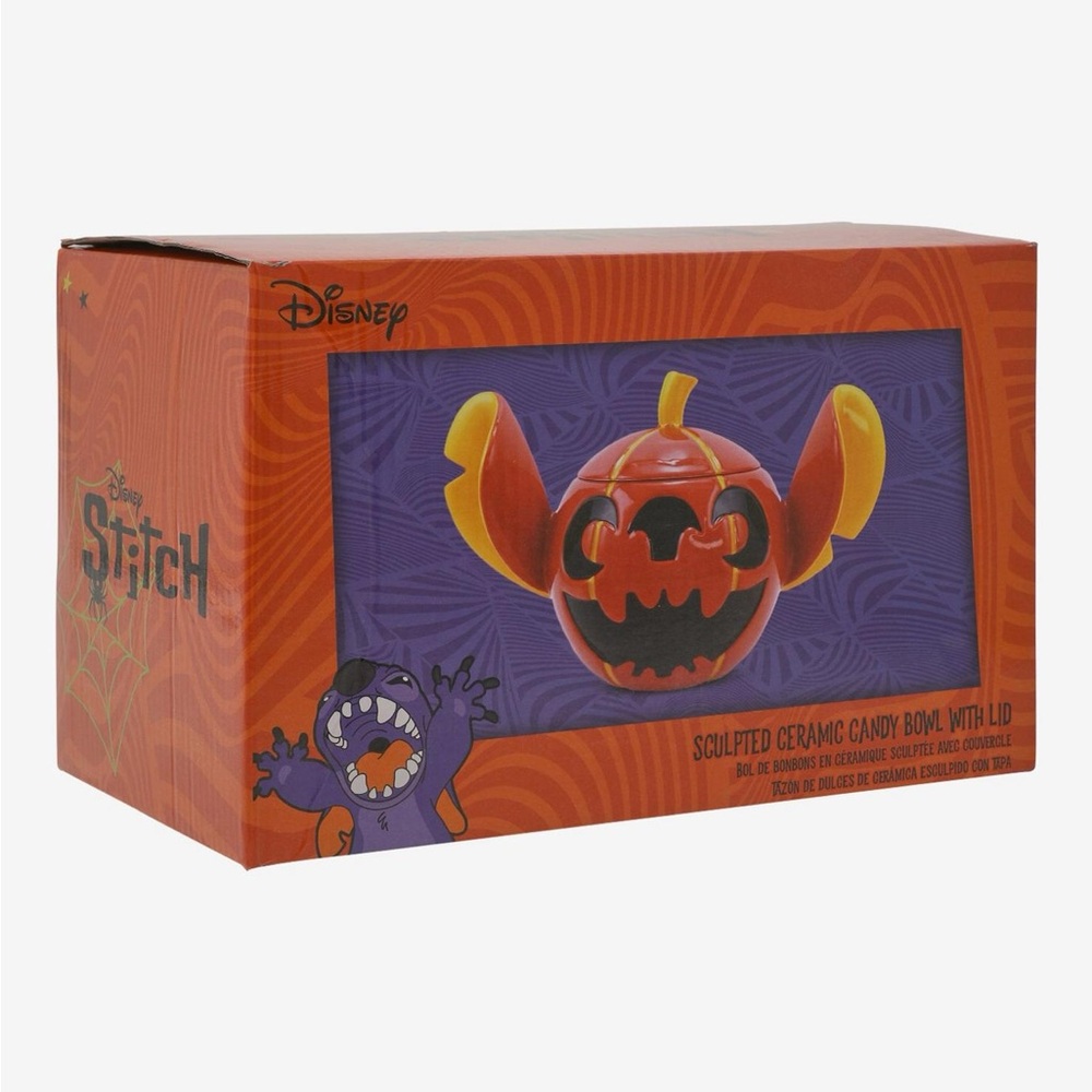 Disney Stitch Pumpkin Candy Dish